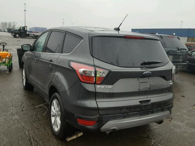 1FMCU0GD4HUA48532 - 2017 FORD ESCAPE SE GRAY photo 3