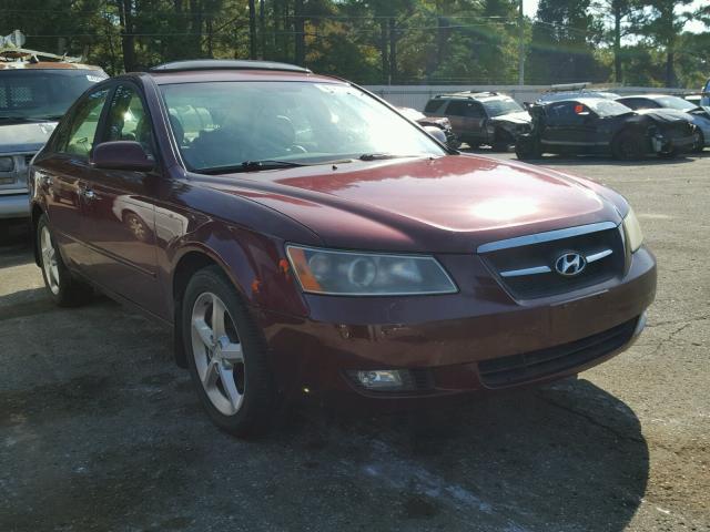 5NPEU46F17H220337 - 2007 HYUNDAI SONATA SE RED photo 1