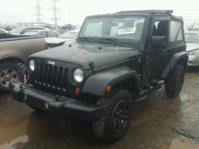 1C4AJWAG9CL208767 - 2012 JEEP WRANGLER S BLACK photo 2
