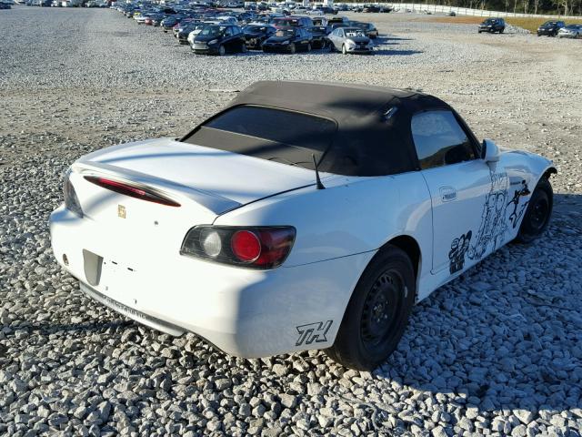 JHMAP11443T007221 - 2003 HONDA S2000 WHITE photo 4