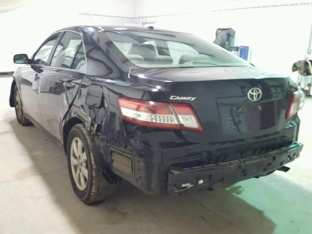 4T1BF3EK8BU183142 - 2011 TOYOTA CAMRY BASE BLACK photo 3