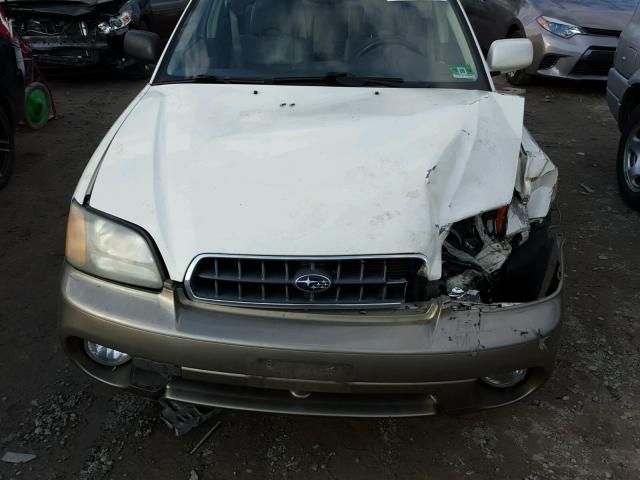 4S3BH806737654641 - 2003 SUBARU LEGACY OUT WHITE photo 7