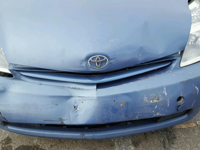 JTDKB20U157052849 - 2005 TOYOTA PRIUS BLUE photo 9