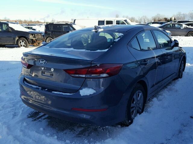 KMHD84LF2HU399740 - 2017 HYUNDAI ELANTRA SE GRAY photo 4