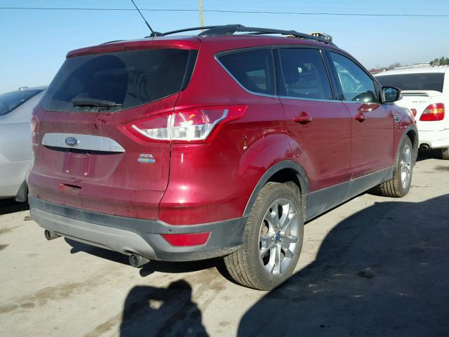 1FMCU9HX7DUC77441 - 2013 FORD ESCAPE SEL RED photo 4