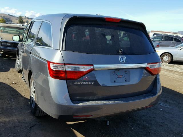 5FNRL5H6XCB146612 - 2012 HONDA ODYSSEY EX SILVER photo 3