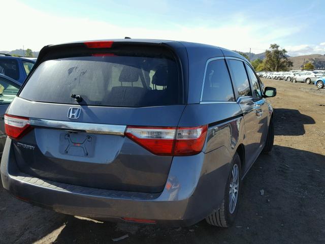 5FNRL5H6XCB146612 - 2012 HONDA ODYSSEY EX SILVER photo 4