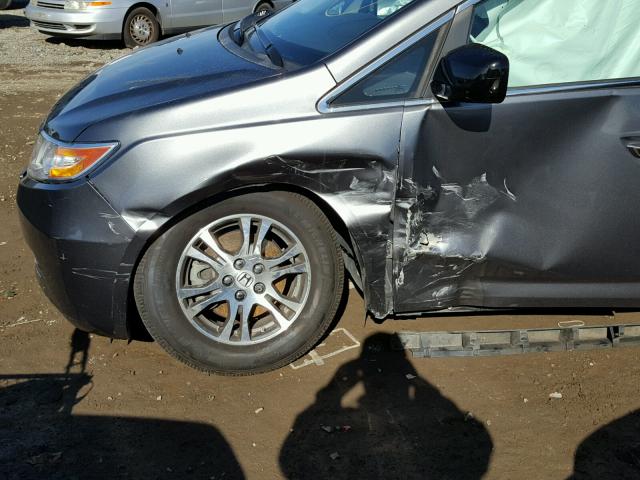 5FNRL5H6XCB146612 - 2012 HONDA ODYSSEY EX SILVER photo 9