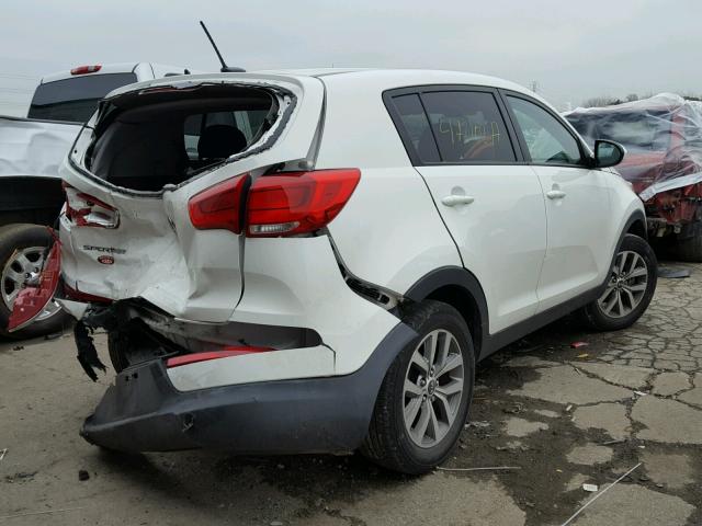 KNDPB3AC0G7867998 - 2016 KIA SPORTAGE L WHITE photo 4