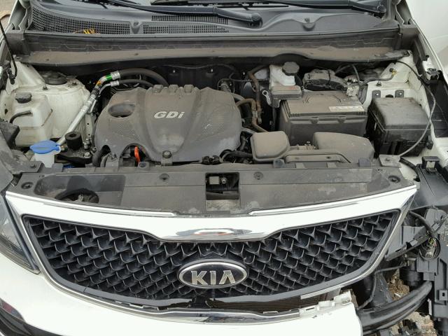 KNDPB3AC0G7867998 - 2016 KIA SPORTAGE L WHITE photo 7