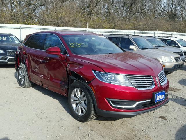 2LMPJ8JR8HBL44113 - 2017 LINCOLN MKX PREMIE RED photo 1