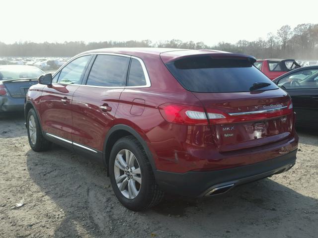 2LMPJ8JR8HBL44113 - 2017 LINCOLN MKX PREMIE RED photo 3