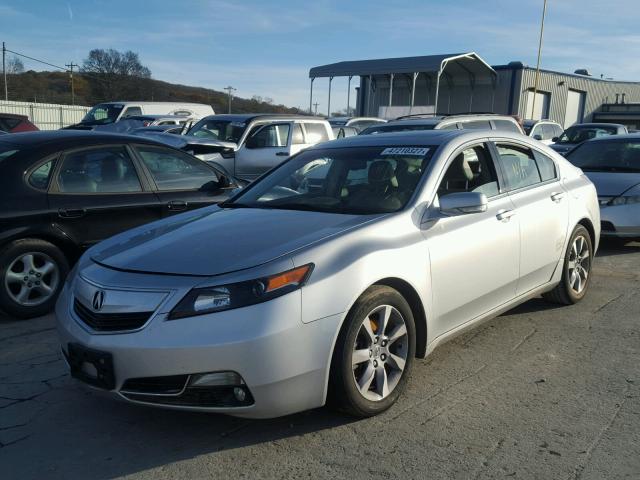 19UUA8F2XDA017668 - 2013 ACURA TL SILVER photo 2