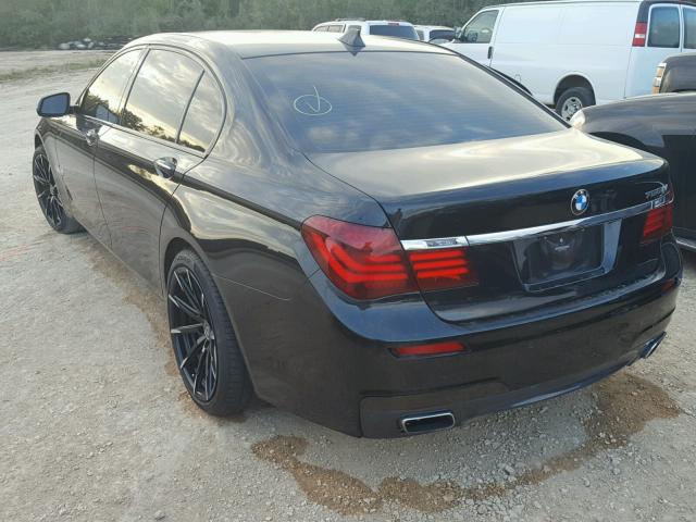 WBAYE8C54DD131907 - 2013 BMW 750LI BLACK photo 3