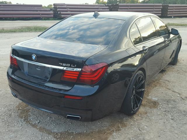 WBAYE8C54DD131907 - 2013 BMW 750LI BLACK photo 4