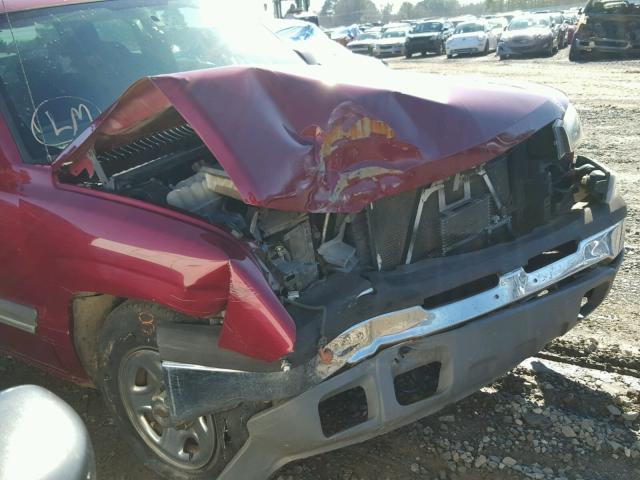 2GCEC19T341318995 - 2004 CHEVROLET SILVERADO MAROON photo 9