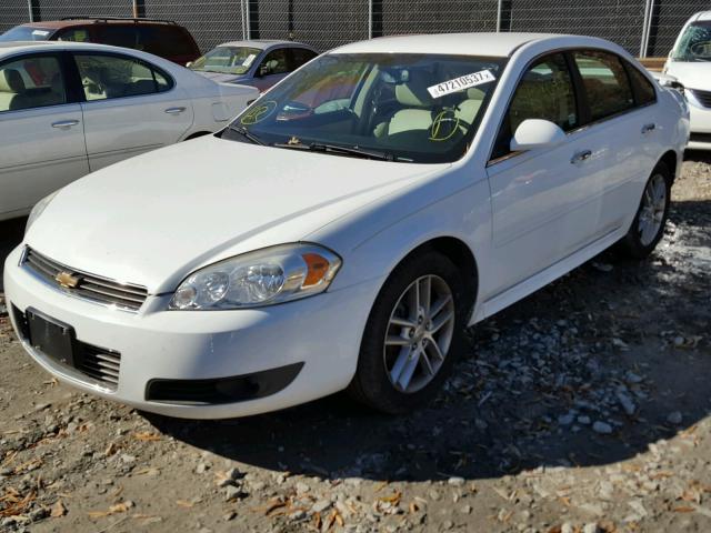 2G1WC5EM7A1156268 - 2010 CHEVROLET IMPALA LTZ WHITE photo 2