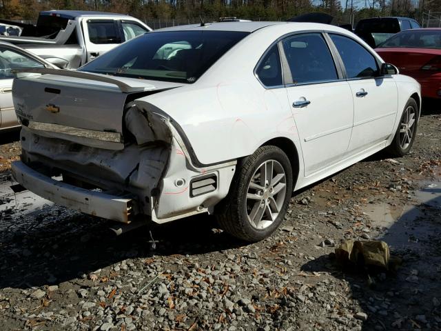 2G1WC5EM7A1156268 - 2010 CHEVROLET IMPALA LTZ WHITE photo 4