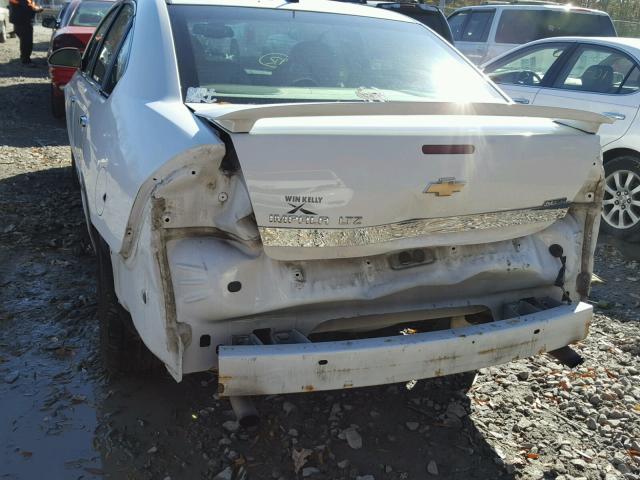 2G1WC5EM7A1156268 - 2010 CHEVROLET IMPALA LTZ WHITE photo 9