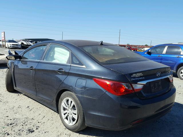 5NPEB4ACXBH025395 - 2011 HYUNDAI SONATA GLS CHARCOAL photo 3