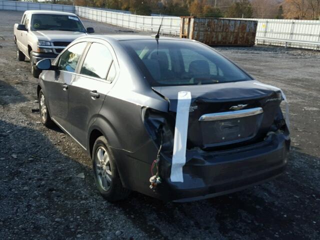 1G1JC5SH9C4221761 - 2012 CHEVROLET SONIC LT GRAY photo 3