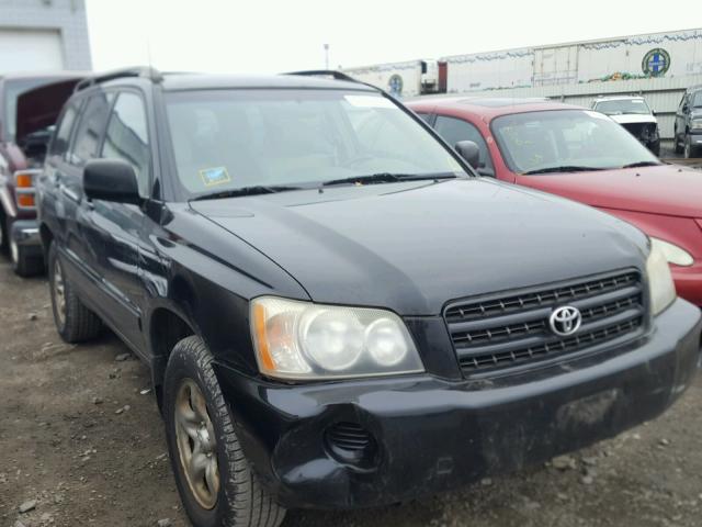 JTEGD21A130065171 - 2003 TOYOTA HIGHLANDER BLACK photo 1