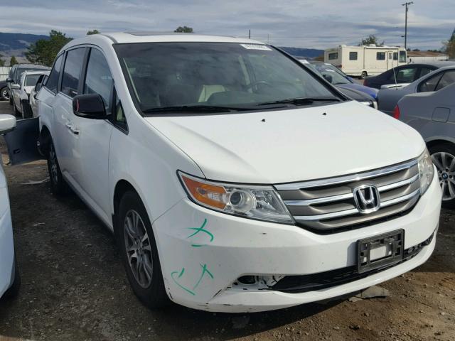 5FNRL5H67BB008265 - 2011 HONDA ODYSSEY EX WHITE photo 1