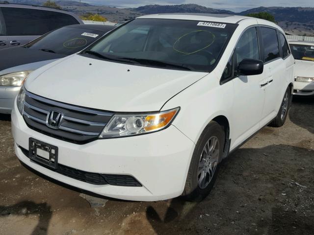 5FNRL5H67BB008265 - 2011 HONDA ODYSSEY EX WHITE photo 2