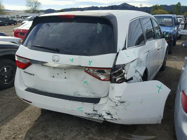 5FNRL5H67BB008265 - 2011 HONDA ODYSSEY EX WHITE photo 4