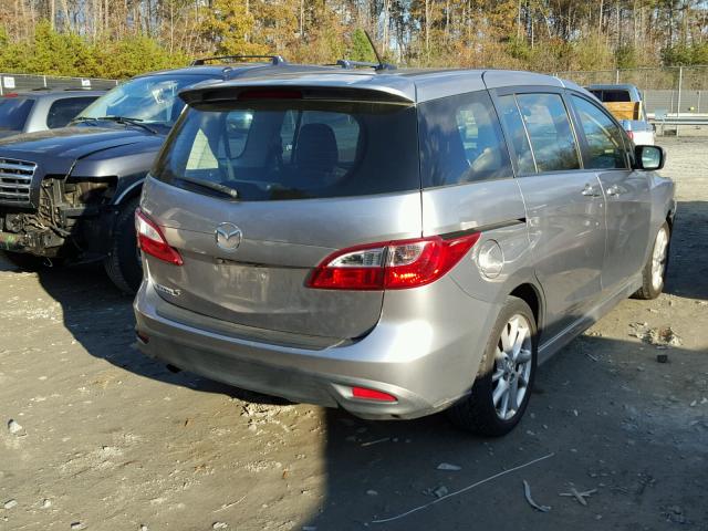 JM1CW2DL0C0123667 - 2012 MAZDA 5 SILVER photo 4