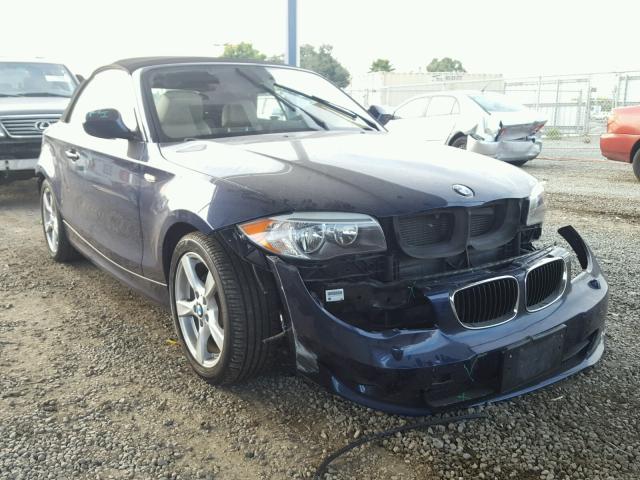 WBAUL7C5XDVU08813 - 2013 BMW 128 I BLUE photo 1