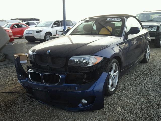 WBAUL7C5XDVU08813 - 2013 BMW 128 I BLUE photo 2