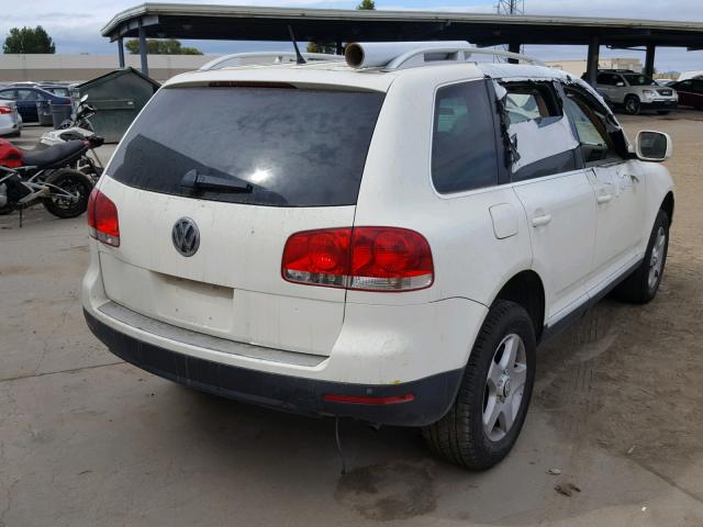 WVGZE77L17D011931 - 2007 VOLKSWAGEN TOUAREG V6 WHITE photo 4