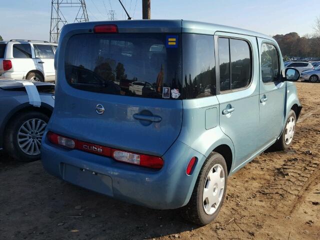 JN8AZ2KR2BT208078 - 2011 NISSAN CUBE BASE BLUE photo 4