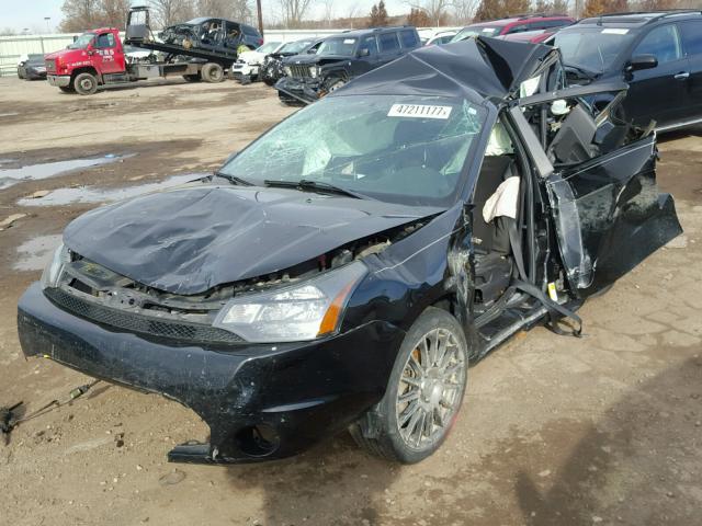 1FAHP3GN4BW164357 - 2011 FORD FOCUS SES BLACK photo 2