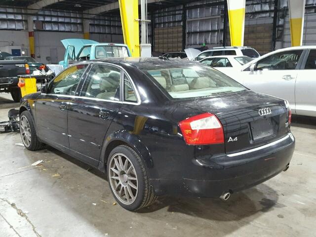 WAULT68E15A038620 - 2005 AUDI A4 3.0 QUA BLACK photo 3