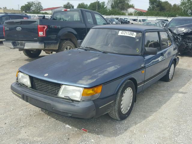 YS3AK35E6N2011531 - 1992 SAAB 900 BASE BLUE photo 2