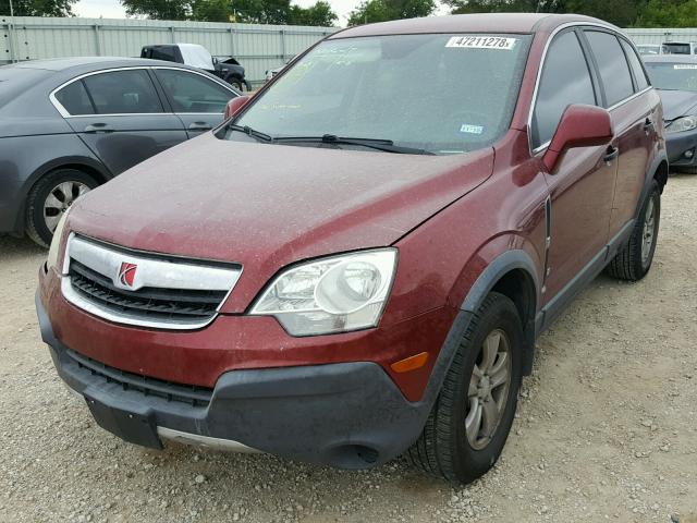 3GSCL33P49S524471 - 2009 SATURN VUE XE MAROON photo 2