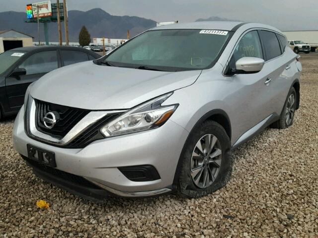 5N1AZ2MH4FN224904 - 2015 NISSAN MURANO S SILVER photo 2