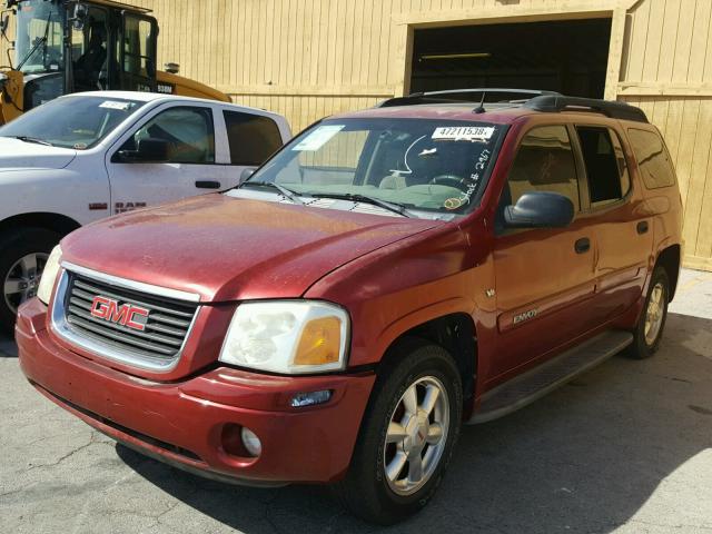 1GKET16P346204452 - 2004 GMC ENVOY XL RED photo 2