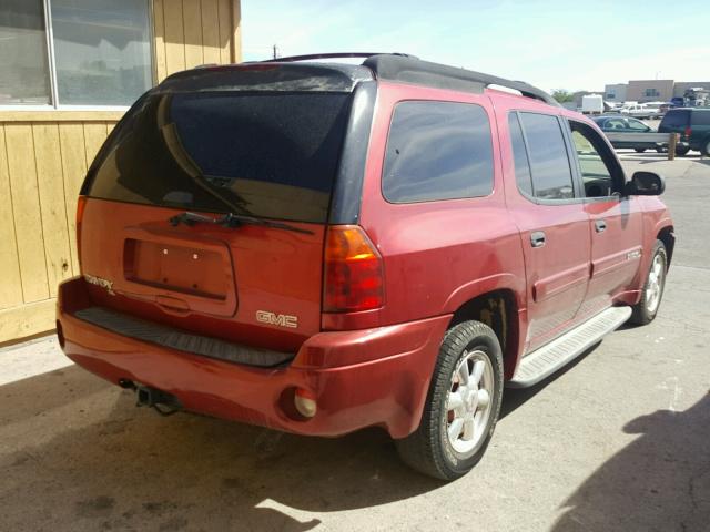 1GKET16P346204452 - 2004 GMC ENVOY XL RED photo 4