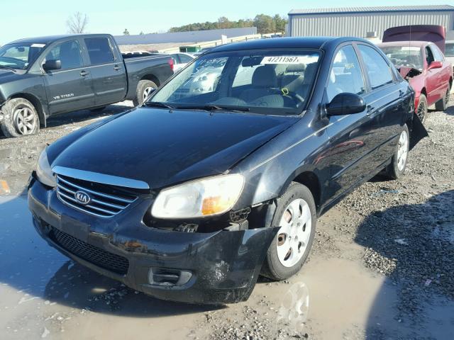 KNAFE121275455515 - 2007 KIA SPECTRA EX BLACK photo 2