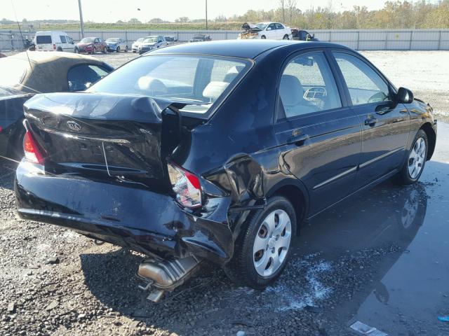 KNAFE121275455515 - 2007 KIA SPECTRA EX BLACK photo 4