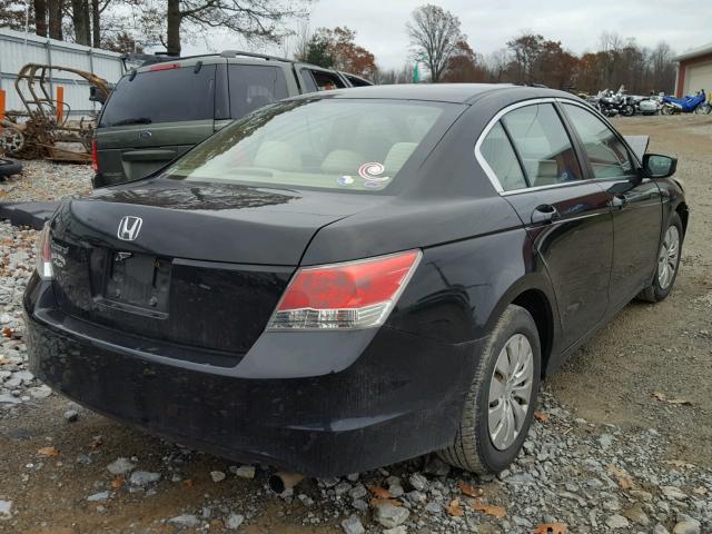 1HGCP2F34AA025678 - 2010 HONDA ACCORD LX BLACK photo 4