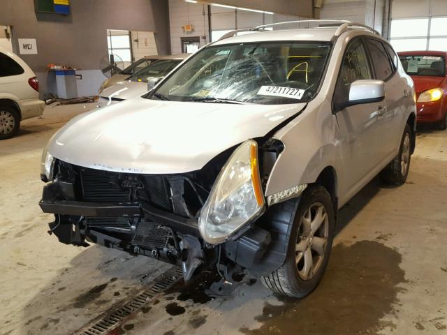 JN8AS58V78W134898 - 2008 NISSAN ROGUE S SILVER photo 2