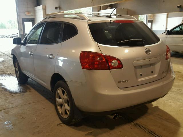 JN8AS58V78W134898 - 2008 NISSAN ROGUE S SILVER photo 3