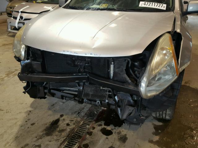 JN8AS58V78W134898 - 2008 NISSAN ROGUE S SILVER photo 9