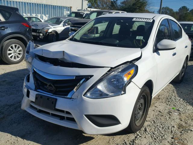 3N1CN7AP9FL865048 - 2015 NISSAN VERSA S WHITE photo 2