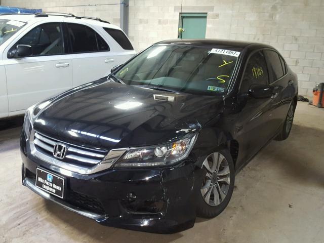 1HGCR2F31EA113281 - 2014 HONDA ACCORD LX BLACK photo 2