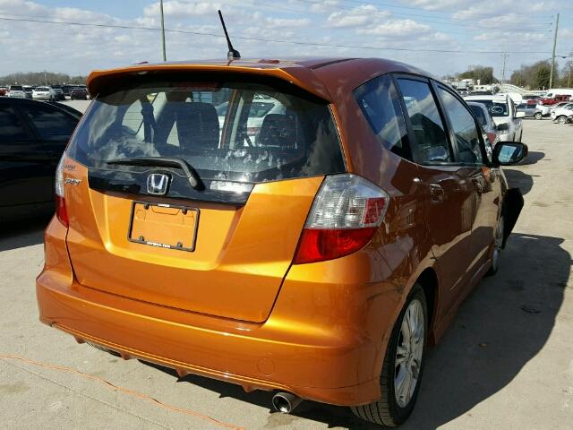 JHMGE8H56BC018078 - 2011 HONDA FIT ORANGE photo 4